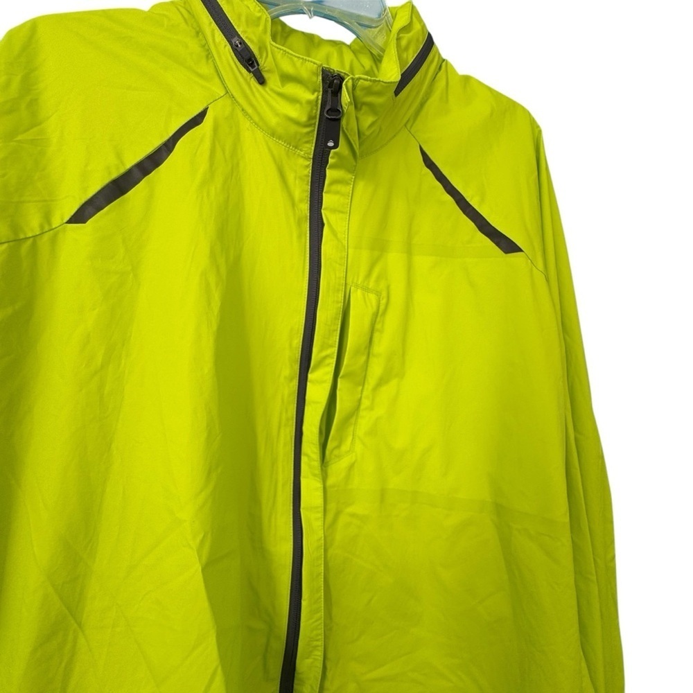 Bright Lime Green Windbreaker Jacket. NWOT - Picture 5 of 9